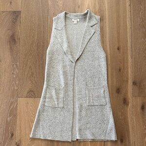 Monteau Light Gray Knit Cardigan